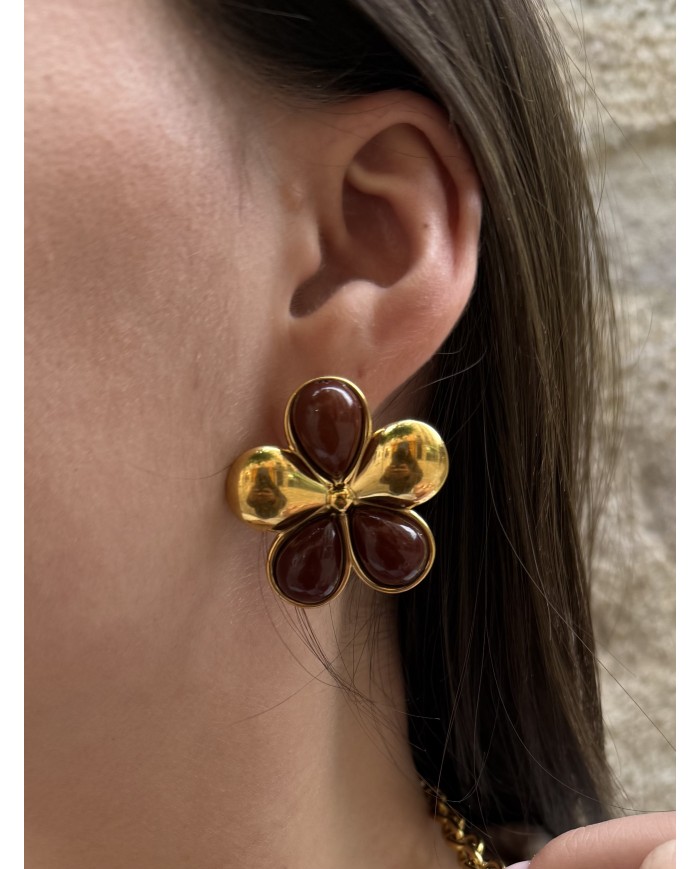 BOUCLES D’OREILLES FLORE