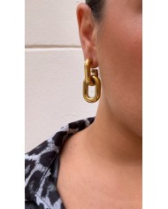 BOUCLES D’OREILLES DORÉ GOUTTE XL