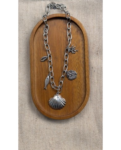 COLLIER SEA ARGENTÉ