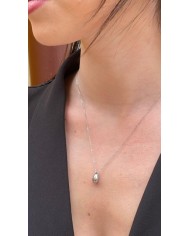 COLLIER GOUTTE ARGENTÉ